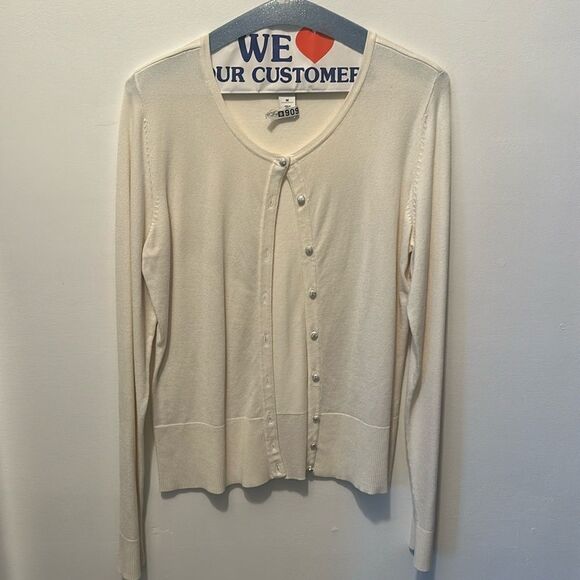 WHBM light beige cardigan - Picture 1 of 5